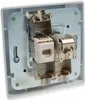 Presa di rete Delphi 2-gang CAT6a, bianco Anteprima dell’immagine prodotto 4