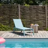 Sonnenliege BARBADOS aus hellblauem Textilene - hellblaues Produktbild-Vorschau 2
