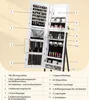 COSTWAY Skrinka na šperky so zrkadlom, zrkadlová skrinka na Náhľad obrázku produktu 5
