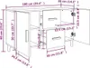 Sideboard Grau Sonoma 100x36x60 cm Holzwerkstoff , Kommoden Produktbild-Vorschau 7