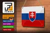 Blechschild Flagge Slowakei 18x12cm Flag of Slovakia Produktbild-Vorschau 3