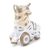 Kinder-Rollschuh-Set Cariboo Ballerina + goldene Schützer - Produktbild-Vorschau 6