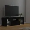 Mobile TV con luci LED nero 120x35x40 cm Anteprima dell’immagine prodotto 3