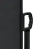 vidaXL Tenda laterale estensibile nera 200x500 cm Anteprima dell’immagine prodotto 9