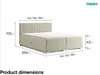 MEBLINI Boxspringbett mit Bettkasten - Gepolstert Produktbild-Vorschau 7