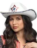 Weißer USA Cowboyhut für Erwachsene - Produktbild-Vorschau 1