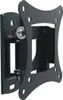A black metal TV wall mount bracket is shown against a white background. Produktbild-Vorschau