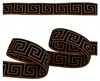 Gummiband mit griechischen Muster ab 1m x 25mm beidseitig Produktbild-Vorschau 1