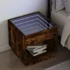 vidaXL Nachttisch mit Infinity-LED Räuchereiche 50x50x50 cm Produktbild-Vorschau 1