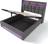 OKWISH Lit tapissier 160x200cm avec coffre,Lit coffre Lit Voir les images du produit 9