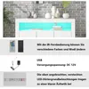 A white sideboard with LED lighting, accompanied by images of its accessories and descriptive text. Anteprima dell’immagine prodotto
