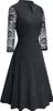 Elegantes, schwingendes Retro-Party-Cocktailkleid mit Produktbild-Vorschau 5