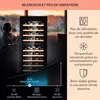 Armoire à vin Klarstein, slim, petite, 2 zones, porte en Voir les images du produit 4