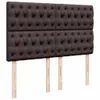 Boxspringbett mit Matratze Dunkelbraun 160x200 cm Stoff Produktbild-Vorschau 9