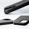 A collage of close-up shots of a black phone case, showing its texture and button details. Náhled obrázku produktu