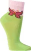2 Paar Baumwolle Kurzschaft Socken mit Schmetterling Motiv Produktbild-Vorschau 4