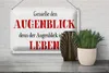Blechschild Spruch 30x20cm genieße den Augenblick Leben Produktbild-Vorschau 5