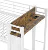 MODFU Lit Mezzanine 90x200 cm – Avec Bureau et 4 Tiroirs – Voir les images du produit 7
