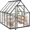 UISEBRT Premium Gewächshaus Aluminium 230x180x195cm, 4.14m² Produktbild-Vorschau 1
