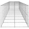 The Living Store Outdoor-Hundezwinger Verzinkter Stahl 24,2 Produktbild-Vorschau 3