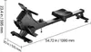 A rowing machine shown from a three-quarter side view. Produktbild-Vorschau