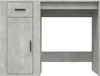 vidaXL Scrivania grigio cemento 100x49x75 cm in legno - Anteprima dell’immagine prodotto 6