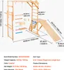 Aire de jeux intérieure VEVOR Structure d'escalade (8 en 1) Voir les images du produit 7