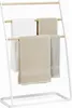 Porte-serviettes sur pied Relaxdays, 3 barreaux, pour Voir les images du produit 1