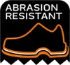 A graphic illustrating a shoe with the text "ABRASION RESISTANT" above it. Produktbild-Vorschau