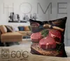 VOID Steak Grillen Raw Beef Kissenbezug Kissenhülle sofa Produktbild-Vorschau 3