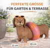 Formano Gartenfigur Dackel mit Schwimmring und Sonnenbrille Produktbild-Vorschau 4