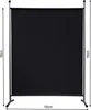 Paravent Outdoor Wetterfest 150 x 190 cm Schwarz | Produktbild-Vorschau 3