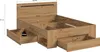 Canu Bett 140x200 cm 3 Schubladen grau, Eiche Nachbildung. Produktbild-Vorschau 4