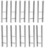 Faziango Pfostenanker H-Anker Set 10 Stk, 600 mm, 111 mm Produktbild-Vorschau 1