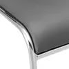 Konferenzstuhl 4er Set stapelbar ergonomisch Metall mit Produktbild-Vorschau 4