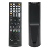 A black remote control is shown from the front and back. Produktbild-Vorschau