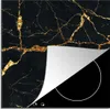 KitchenYeah© Herdabdeckplatte Gold - Marmor - Glitzer - Produktbild-Vorschau 1