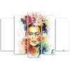 5-teiliges leinwandbild frida kahlo 150x100 cm Feeby farbe Produktbild-Vorschau 2