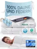 Feder- und Daunendecke 135x200 Ganzjahresdecke Bettdecke Produktbild-Vorschau 1