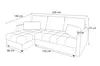 AX LIVING Schwarze Ecksofa Klein mit Schlaffunktion Dolceo Produktbild-Vorschau 4