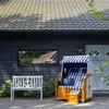 Mahagoni Gartenbank - bene living - Anker 120 cm - weiß Produktbild-Vorschau 13