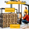Bettizia étagère à bois de cheminée métal étagère à bois de Voir les images du produit 3