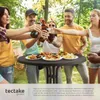 tectake® Stehtisch Eren rund mit Tischhusse bodenschonende Produktbild-Vorschau 4