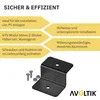 4er Set Alu Z-Winkel Befestigungswinkel schwarz PV Produktbild-Vorschau 4