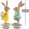 com-four® 2x Deko-Aufsteller für Ostern - Osterhasen-Paar Produktbild-Vorschau 6