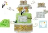 Neutrale Windeltorte Storch mit Bündel | inkl. Babybooties Produktbild-Vorschau 2