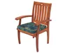 A wooden chair with a patterned cushion. Náhľad obrázku produktu