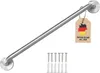 Intirilife Gebürstet Edelstahl Handtuchhalter Länge 80cm Produktbild-Vorschau 1