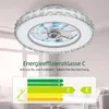 Deckenventilator mit Beleuchtung mit Kristall-Optik, LED Produktbild-Vorschau 9