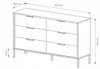 Schubladenkommode Milton 138 cm in Kastanie & Anthrazit | Produktbild-Vorschau 6